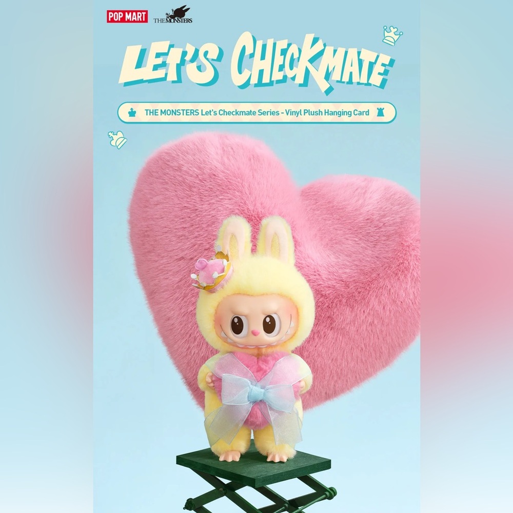 POP MART - THE MONSTERS - Let’s Checkmate Queen Labubu Vinyl Plush Pendant BNIB